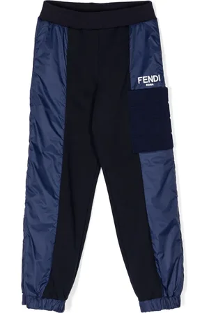 Fendi Pantalon de jogging en coton à logo imprimé