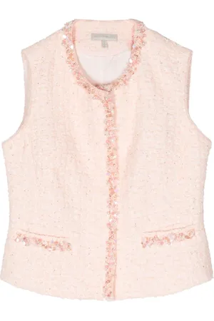 SHIATZY CHEN Débardeur en tweed à ornements
