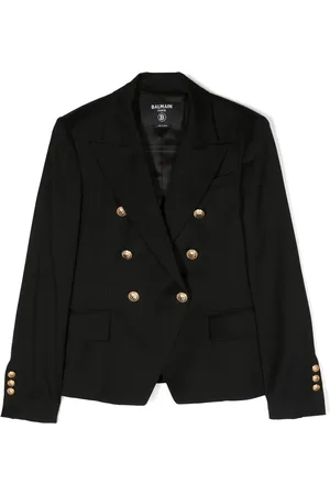 Balmain Blazer en laine vierge à boutonnière croisée