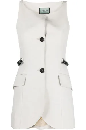 Durazzi Milano Veston boutonné à design sans manches