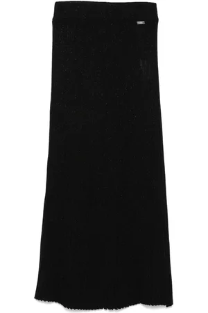 Kiton Jupe mi-longue à design nervuré