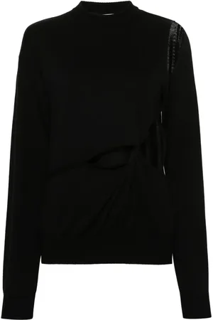 Sportmax Pull en laine à découpes