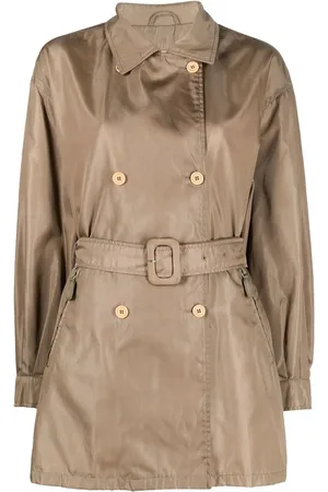 Prada Trench ceinturé à boutonnière croisée (années 2000)