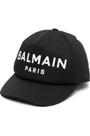 Balmain Casquette en coton à logo imprimé