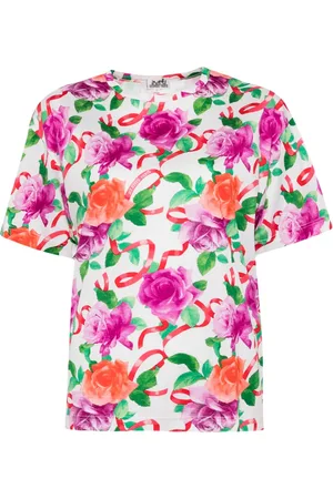 Hermès T-shirt à fleurs (années 1990-2000)