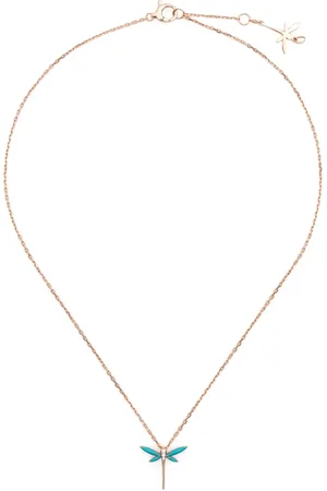 ANAPSARA Collier Mini Dragonfly en or 18ct pavé de diamants