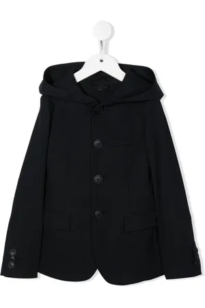 Emporio Armani Blazer boutonné à capuche