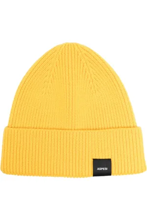 Aspesi Bonnet en laine à design nervuré
