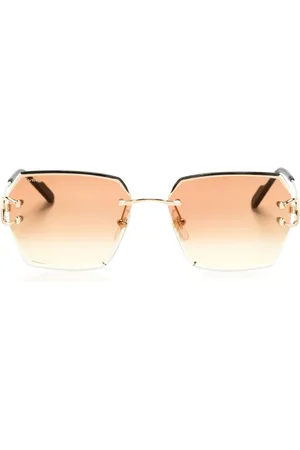 Cartier Lunettes de soleil C Décor à monture rectangulaire