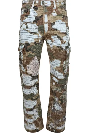 AMIRI Jean droit Camo Boro Repair