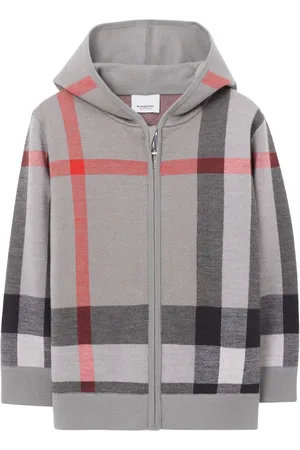 Burberry Hoodie en laine à motif damier