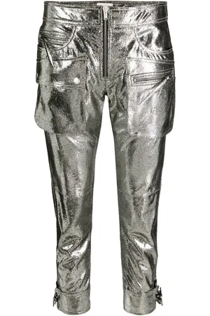 Isabel Marant Pantalon court Ciane à effet métallisé