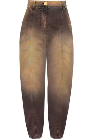 Balmain Jean fuselé à imprimé tie dye