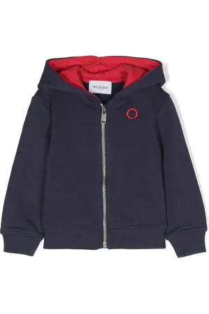 Trussardi Hoodie en coton à logo brodé