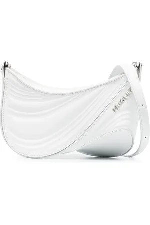 MUGLER Petit sac à bandoulière embossé Spiral Curve 01
