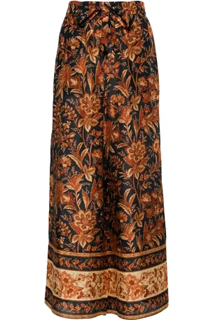 ZIMMERMANN Pantalon en soie Junie à coupe ample