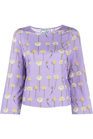 Bernadette T-shirt imprimé à col rond