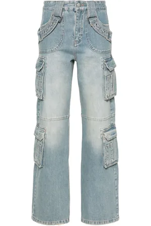 MISBHV Jean cargo Harness à taille basse