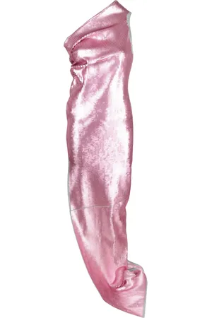 Rick Owens Robe ornée de sequins Joana à coupe longue