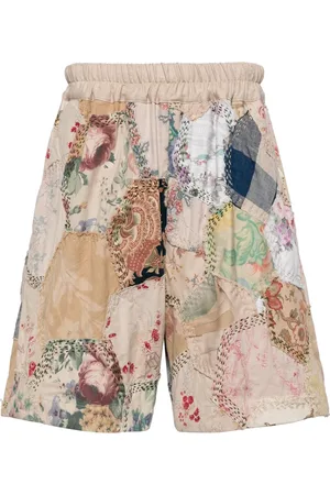 BY WALID Short de sport à design patchwork