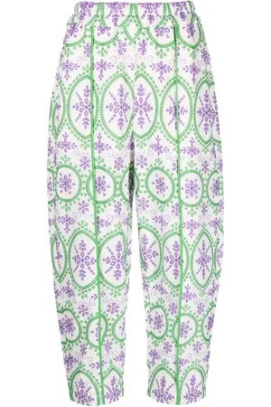 CHARO RUIZ IBIZA Pantalon court Lya à design brodé