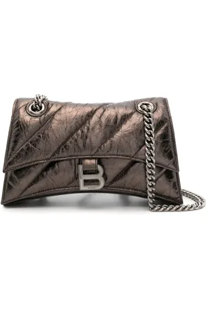 Balenciaga Petit sac porté épaule Crush en cuir