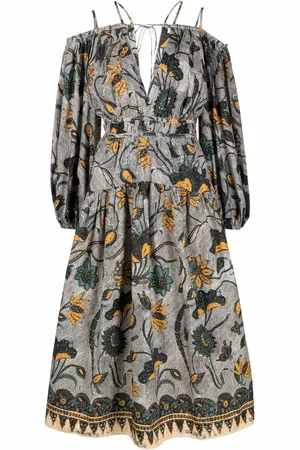 ULLA JOHNSON Robe évasée à fleurs