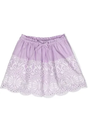 ZIMMERMANN Jupe en broderie anglaise à lien de resserrage