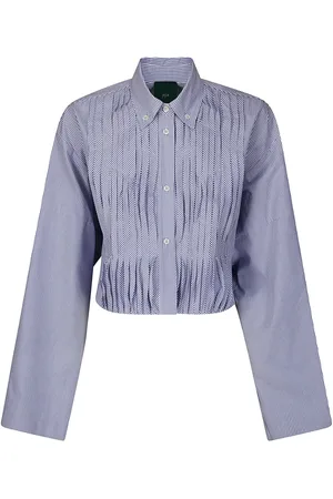 JEJIA Chemise en popeline à rayures