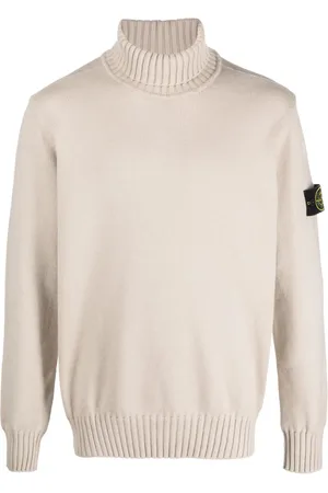 Stone Island Pull en coton à col roulé