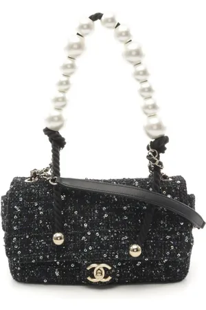 CHANEL Sac porté épaule en tweed (2019)