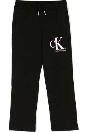 Calvin Klein Pantalon de jogging en coton à logo imprimé