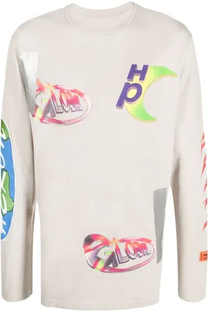 Heron Preston T-shirt OS Global Collage à manches longues