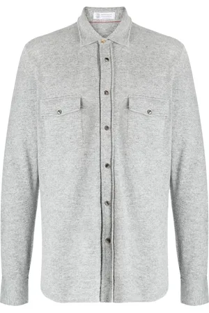 Brunello Cucinelli Cardigan en laine à col italien