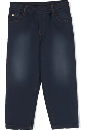VERSACE Jean droit à taille mi-haute