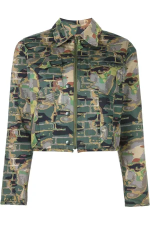 Jean Paul Gaultier Veste crop imprimée