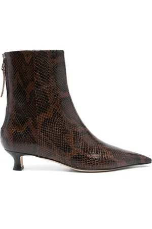 Aeyde Bottes à imprimé peau de serpent 40 mm