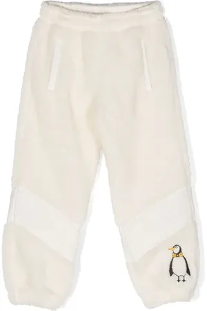 Mini Rodini Pantalon de jogging Penguin Pile à rayures