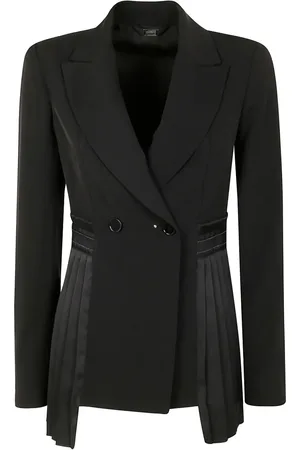 High Blazer à design plissé