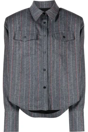 The Mannei Chemise boutonnée à fines rayures