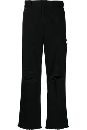 UNDERCOVER Jean droit à effet usé