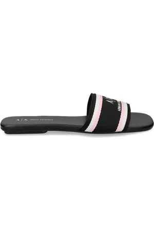 Armani Exchange Claquettes rayées