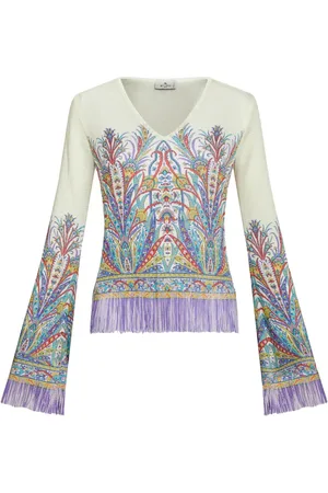 Etro Haut en maille à imprimé graphique