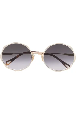 Chloé Lunettes de soleil rondes à logo gravé