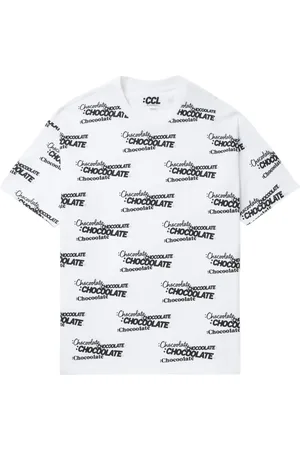 Chocoolate T-shirt en coton à logo imprimé