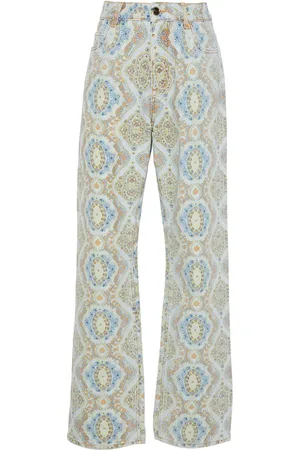 Etro Jean droit à motif cachemire