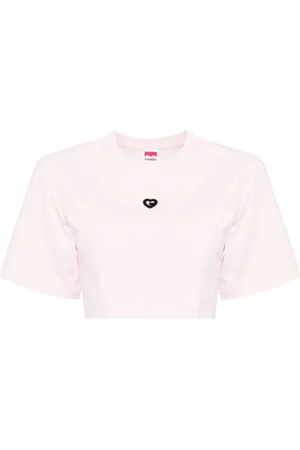 Ground Zero T-shirt crop à logo brodé