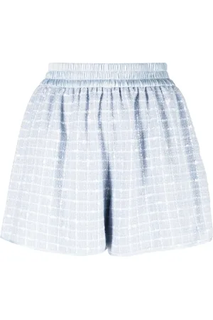 Emporio Armani Short en tweed à fronces