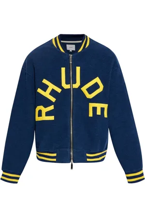 Rhude Veste teddy à appliqué logo