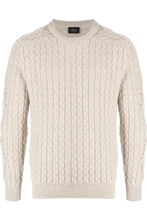 BRIONI Pull en maille torsadée à col rond